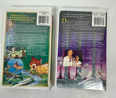 Disney VHS Animated Movies: Bambi and Hunchback of Notre Dame