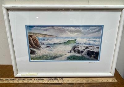 Seascape Lithograph by Anne Trumbull