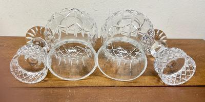 Vintage Pair of Hurricane Lamp & Globe Olympic (Round Bowl) by BLOCK