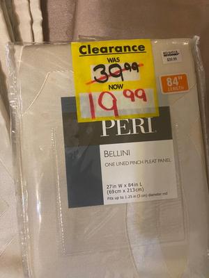 2 NEW 84” CURTAIN PANELS, ROOM DARKENING PANELS & LONG WINDOW VALANCE