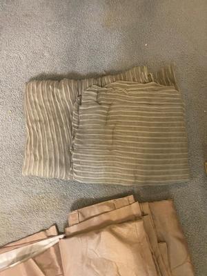 2 NEW 84” CURTAIN PANELS, ROOM DARKENING PANELS & LONG WINDOW VALANCE