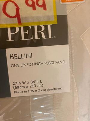 2 NEW 84” CURTAIN PANELS, ROOM DARKENING PANELS & LONG WINDOW VALANCE