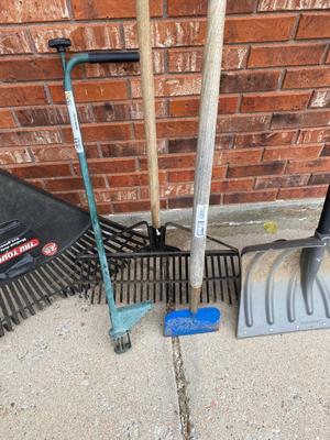 YARD TOOLS, SNOW SHOVEL, & SCRAPER