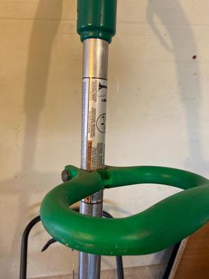 WEED EATER, FERTILIZER SPREADER, SPRINKLER & WALL HOOKS