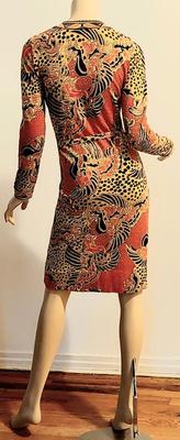 Vtg GOLDWORM Wiggle dress w/Sash made in Italy