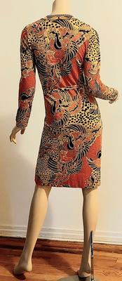 Vtg GOLDWORM Wiggle dress w/Sash made in Italy