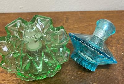 Vintage perfume bottles and trinket tray a lot