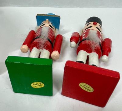 vintage Christmas nutcracker soldiers lot of two