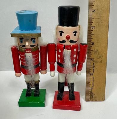vintage Christmas nutcracker soldiers lot of two