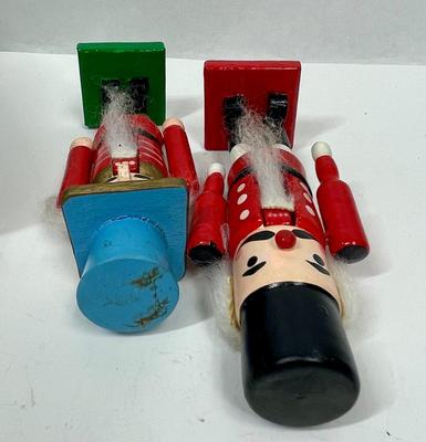 vintage Christmas nutcracker soldiers lot of two