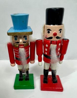 vintage Christmas nutcracker soldiers lot of two
