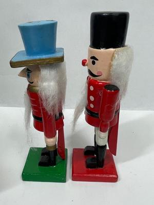 vintage Christmas nutcracker soldiers lot of two