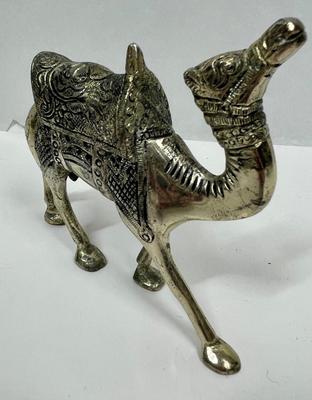 Camel, Silver Plated, very Heavy Figurine or Statue
