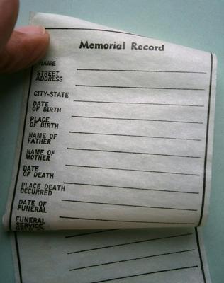 Vintage Crypt/Vault Marker