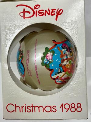 DISNEY characters Warm Winter Ride Christmas 1988 Ornament