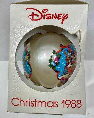 DISNEY characters Warm Winter Ride Christmas 1988 Ornament