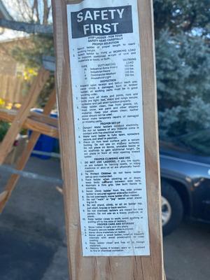 10’ & 6’ SEARS WOODEN TYPE 1 LADDERS
