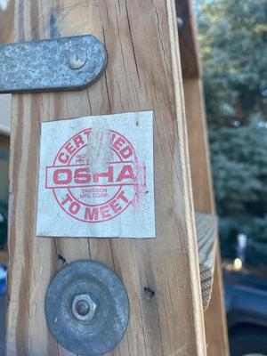 10’ & 6’ SEARS WOODEN TYPE 1 LADDERS