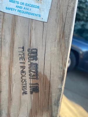 10’ & 6’ SEARS WOODEN TYPE 1 LADDERS