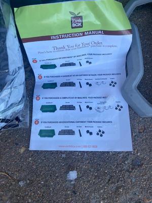 NEAT LITTLE GARDEN KIT PLANTER BOX WITH COVER, PLANTERS, YARD HAND TOOLS, SPRINKLER AND MORE!