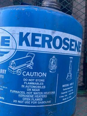 LARGE UTILITY WAGON AND COOL OLD KEROSENE CAN