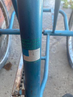 WORKSMAN ADULT SIZE TRICYCLE WITH EXTRAS