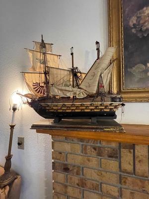 NAVIO ESPANOL 1690 SHIP MODEL IN NEED OF REPAIR