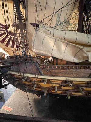 NAVIO ESPANOL 1690 SHIP MODEL IN NEED OF REPAIR