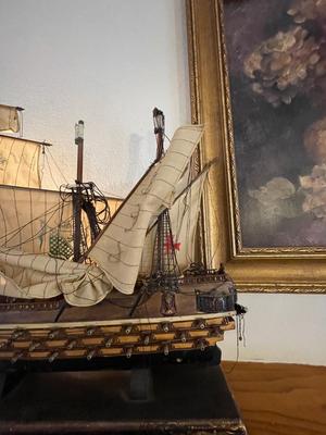NAVIO ESPANOL 1690 SHIP MODEL IN NEED OF REPAIR