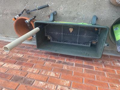 PATIO GARDEN BOX, PLANTERS, SPRINKLERS AND MORE