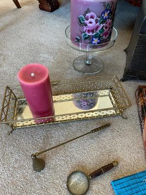 MISCELLANEOUS LOT OF BOOKS, CANDLES AND MORE