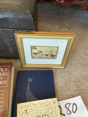 MISCELLANEOUS LOT OF BOOKS, CANDLES AND MORE