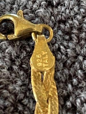 STERLING SILVER NECKLACE, STERLING PENDENT