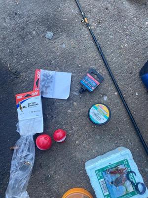 OUTDOOR CHAIRS AND FISHING ITEMS