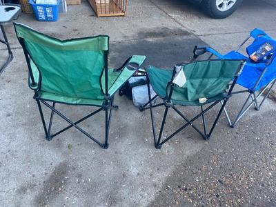 OUTDOOR CHAIRS AND FISHING ITEMS