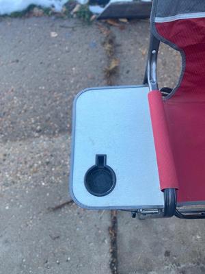 VERY NICE GREAT-LAND OUTDOOR LOUNGE CHAIR, & CHAIR WITH A BUILT IN SIDE TABLE