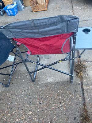 VERY NICE GREAT-LAND OUTDOOR LOUNGE CHAIR, & CHAIR WITH A BUILT IN SIDE TABLE