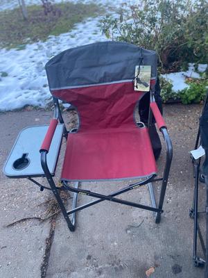 VERY NICE GREAT-LAND OUTDOOR LOUNGE CHAIR, & CHAIR WITH A BUILT IN SIDE TABLE