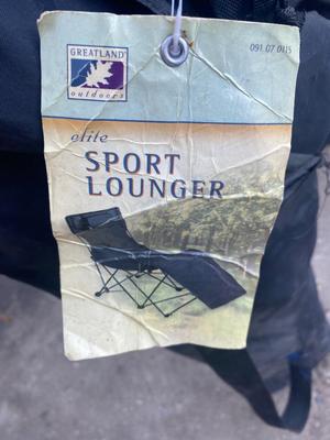 VERY NICE GREAT-LAND OUTDOOR LOUNGE CHAIR, & CHAIR WITH A BUILT IN SIDE TABLE