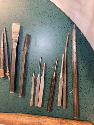 VARIETY OF PUNCHES WITH HAMMERS