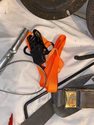 HAUL MASTER MINI CABLE WINCH PULLER, BUNGEE CORDS, RATCHET STRAPS, HOOKS AND MORE!