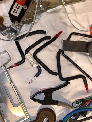 HAUL MASTER MINI CABLE WINCH PULLER, BUNGEE CORDS, RATCHET STRAPS, HOOKS AND MORE!