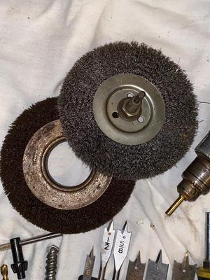 CORDED ELECTRIC DRILL, DIFFERENT BITS & WIRE WHEELS