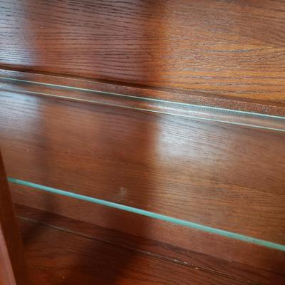 Mission Style Two Piece Hutch (LR-KD)