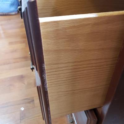Wooden Desk W/ Vintage Desk Chair (LR-KD)