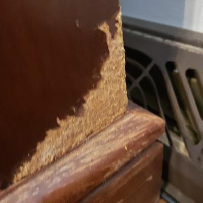 Wooden Desk W/ Vintage Desk Chair (LR-KD)