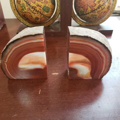 4 Bookends - Crystopal, Cut Stone and Globes (LR-KD)