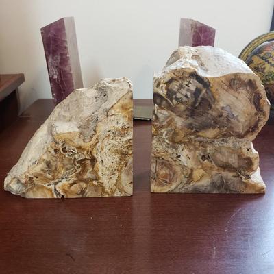 4 Bookends - Crystopal, Cut Stone and Globes (LR-KD)