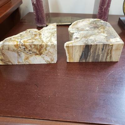 4 Bookends - Crystopal, Cut Stone and Globes (LR-KD)