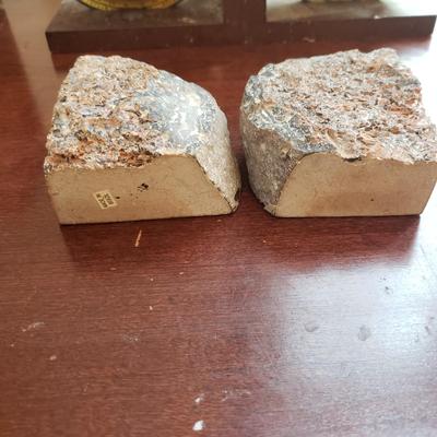 4 Bookends - Crystopal, Cut Stone and Globes (LR-KD)